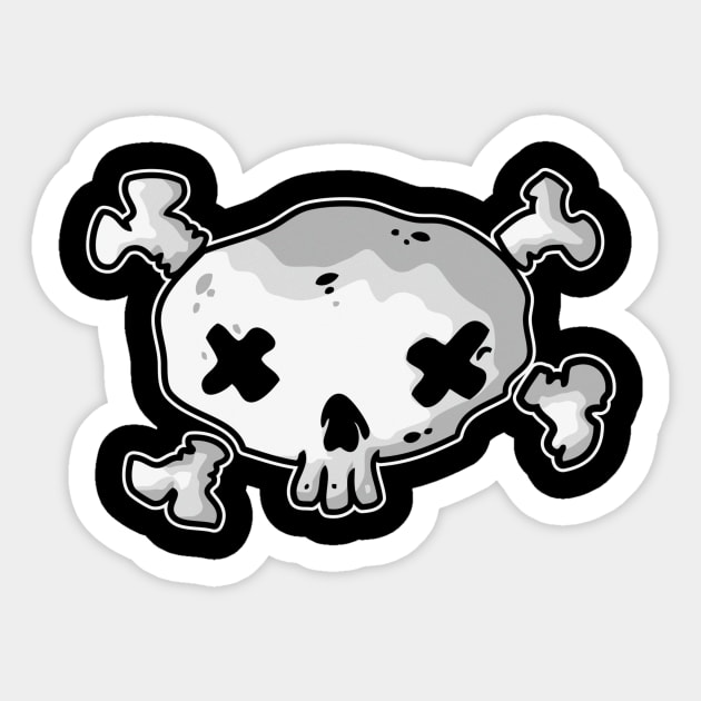 pirate flag Sticker by manuvila